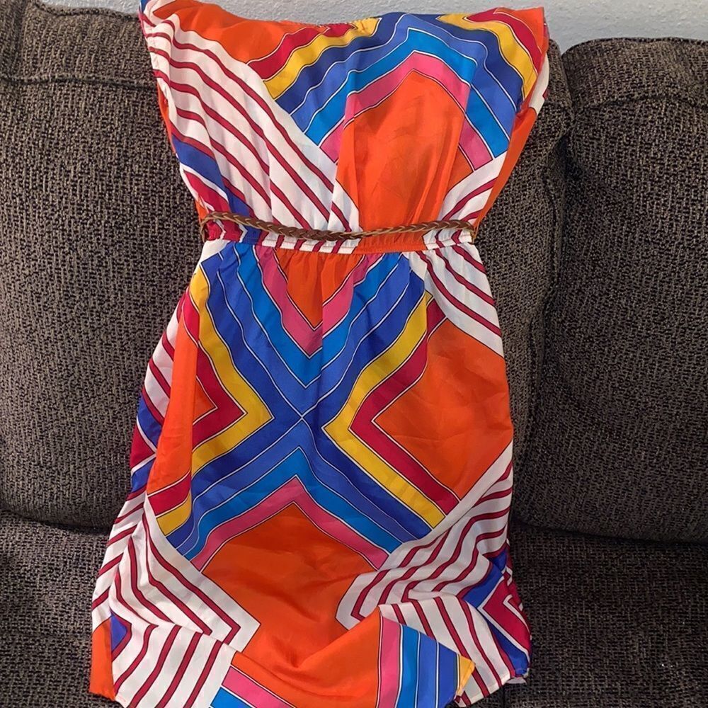✨HP✨Striped High Low Dress✨ - Picture 4 of 6